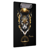 素晴らしい金ゴールド黒猫。 クリップボード (右)