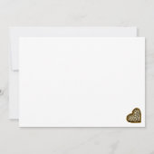 素晴らしい金箔レオパード印刷任意の年齢誕生日 招待状 (裏面)