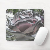 素晴らしい銀およびピンクのバラのmousepad マウスパッド (マウス)