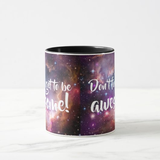 素晴らしい銀河の宇宙があるために忘れないで下さい マグカップ (中央)