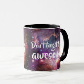 素晴らしい銀河の宇宙があるために忘れないで下さい マグカップ (正面右)