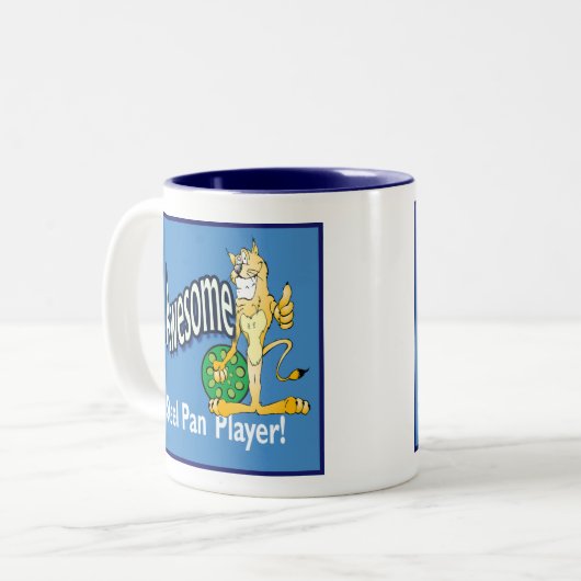 素晴らしい鋼鉄鍋プレーヤーのマグ ツートーンマグカップ (正面左)