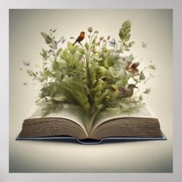 素晴らしい開けた本 ポスター