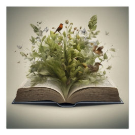 素晴らしい開けた本 ポスター