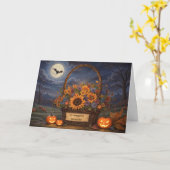 素晴らしい隣人のためのハロウィンカード カード (黄色い花)