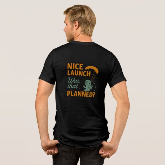 素晴らしい離陸 トライブレンドTシャツ (裏面全面)