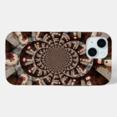 素晴らしい雪だるま万華鏡 | 冬の装飾デザインアート Case-Mate iPhoneケース (裏面 (横))