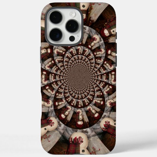 素晴らしい雪だるま万華鏡 | 冬の複雑な芸術 Case-Mate iPhoneケース (裏面)