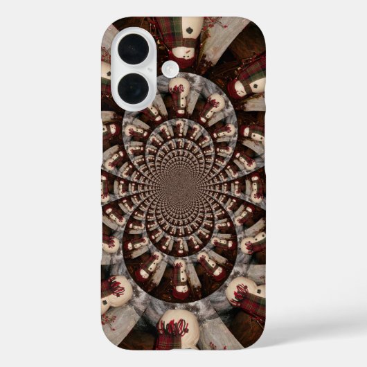 素晴らしい雪だるま万華鏡 | 冬の複雑な芸術 Case-Mate iPhoneケース (裏面)