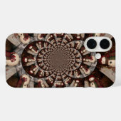 素晴らしい雪だるま万華鏡 | 冬の複雑な芸術 Case-Mate iPhoneケース (裏面 (横))