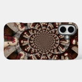 素晴らしい雪だるま万華鏡 | 冬の複雑な芸術 Case-Mate iPhoneケース (裏面 (横))