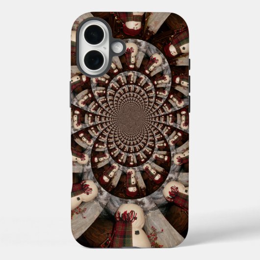 素晴らしい雪だるま万華鏡 | 冬の複雑な芸術 Case-Mate iPhoneケース (裏面)