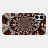 素晴らしい雪だるま万華鏡 | 冬の複雑な芸術 Case-Mate iPhoneケース (裏面 (横))