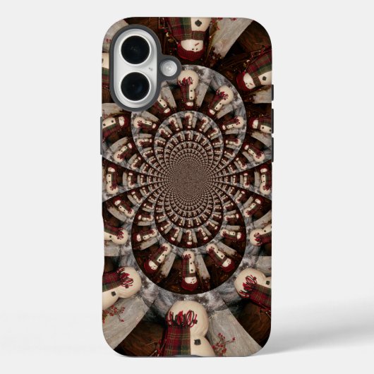 素晴らしい雪だるま万華鏡 | 冬の複雑な芸術 Case-Mate iPhoneケース (裏面)