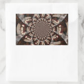 素晴らしい雪だるま 長方形シール (バッグ)