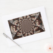 素晴らしい雪だるま 長方形シール (封筒)