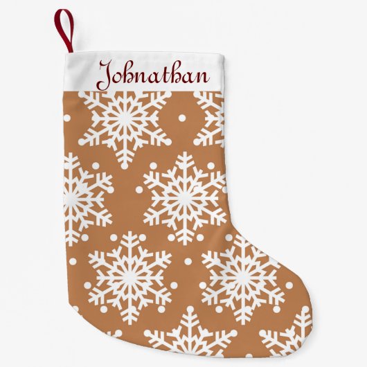 素晴らしい雪 スモールクリスマスストッキング (正面)