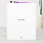 素晴らしい雰囲気!アフリカ系アメリカ人誕生日! カード (裏面)