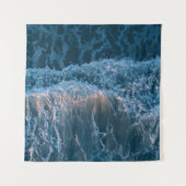 素晴らしい青い波 タペストリー (正面)