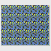 素晴らしい青の素晴らしい美しい色 ラッピングペーパー (フラット)