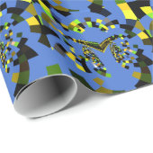 素晴らしい青の素晴らしい美しい色 ラッピングペーパー (ロールコーナー)