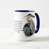 素晴らしい青鷲のカスタマイズ可能なマグ マグカップ (正面右)