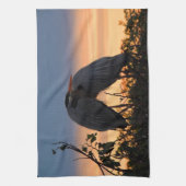 素晴らしい青鷲のカップルの皿タオルセット キッチンタオル (縦)