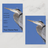 素晴らしい青鷲のプロフィールカード 名刺 (正面/裏面)