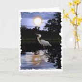 素晴らしい青鷲の挨拶状及びメッセージカード カード (黄色い花)