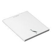 素晴らしい青鷲の永続的なシルエット ノートパッド (アングル)