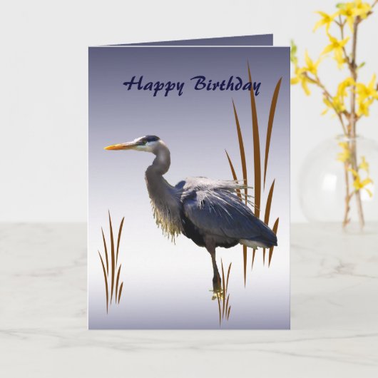 素晴らしい青鷲の誕生日 カード (黄色い花)