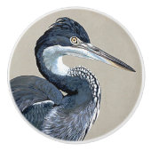 素晴らしい青鷲の鳥の野性生物動物のノブ セラミックノブ (正面)