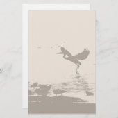 素晴らしい青鷲の鳥の野性生物動物 便箋 (正面/裏面)