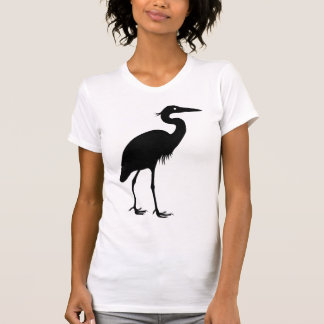 素晴らしい青鷲の鳥の黒のシルエット Tシャツ