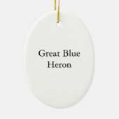 素晴らしい青鷲、ジョンAudubon セラミックオーナメント (裏面)