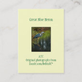 素晴らしい青鷲ATCの写真カード2 名刺 (裏面)