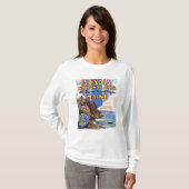 素晴らしい頭部およびメインのシールの眺め Tシャツ (正面フル)