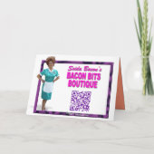 素晴らしい頭部[カスタムな挨拶状] カード (裏面)