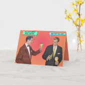 素晴らしい頭部[カスタムな挨拶状] カード (黄色い花)