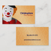 素晴らしい顔の絵画の名刺 名刺 (正面/裏面)