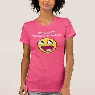 素晴らしい顔を搭載するおもしろいなスローガン Tシャツ