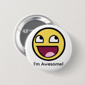 素晴らしい顔-素晴らしいIm 缶バッジ (正面&裏面)