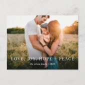 素晴らしい願いモダンの完全な写真 シーズンポストカード (正面)