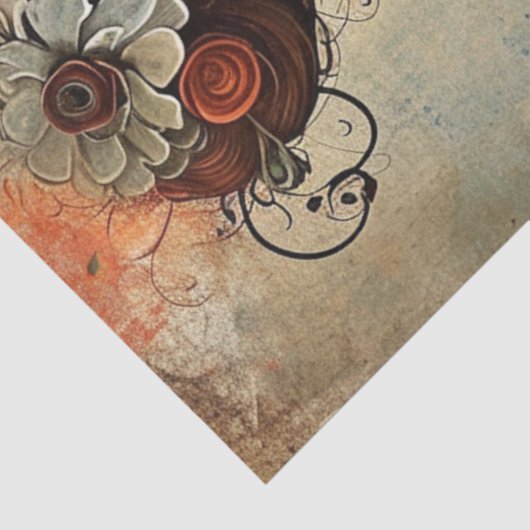 素晴らしい風変わりヴィンテージの女の子 薄葉紙 (詳細)