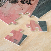 素晴らしい風変わりヴィンテージガール難しい ジグソーパズル (側面)