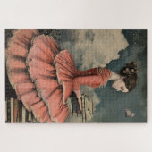 素晴らしい風変わりヴィンテージガール難しい ジグソーパズル (横)