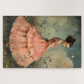 素晴らしい風変わりヴィンテージガール難しい ジグソーパズル (横)