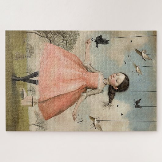 素晴らしい風変わりヴィンテージ踊りガールズハード ジグソーパズル (横)