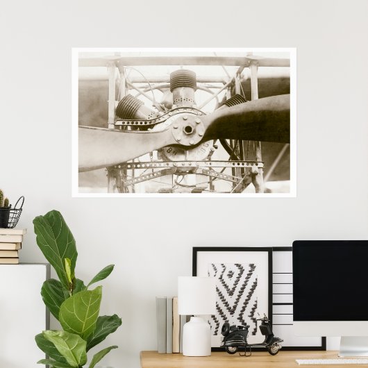 素晴らしい飛んでいる機械 ポスター (ホームオフィス)