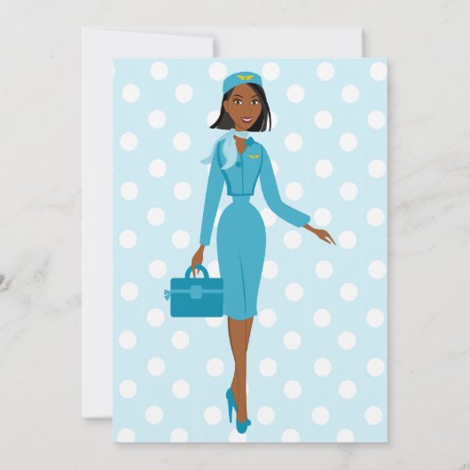 素晴らしい飛行付き添い人 招待状 (裏面)